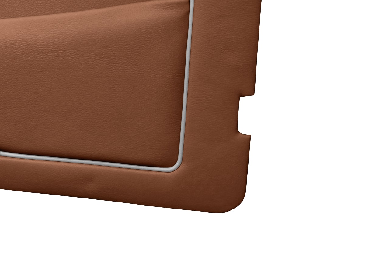Hazelnut with Grey Piping