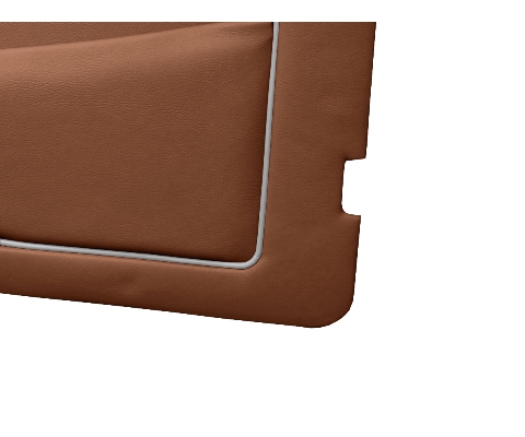 Hazelnut with Grey Piping