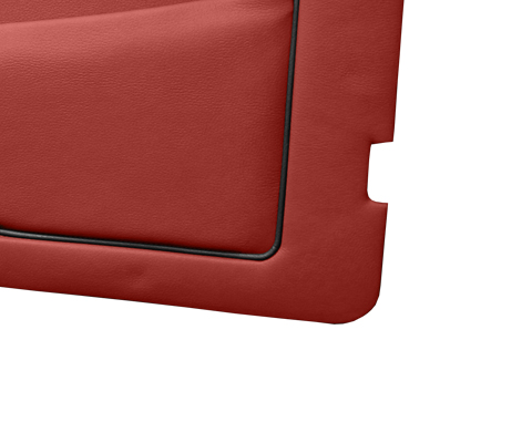 Red with Black Piping
