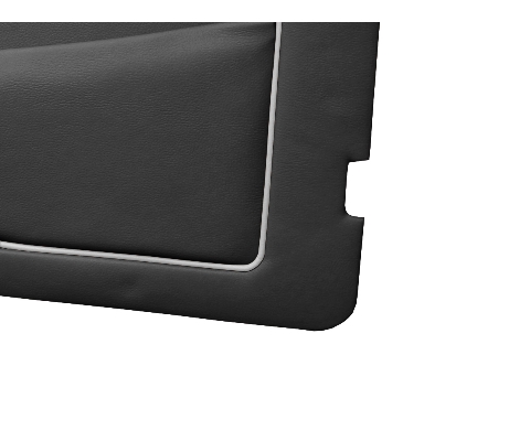 Black with Grey Piping