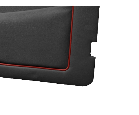 Black with Red Piping