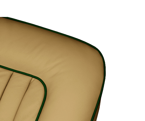 Biscuit with Green Piping