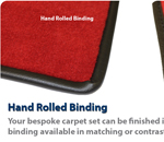Luxurious Hand Rolled Binding