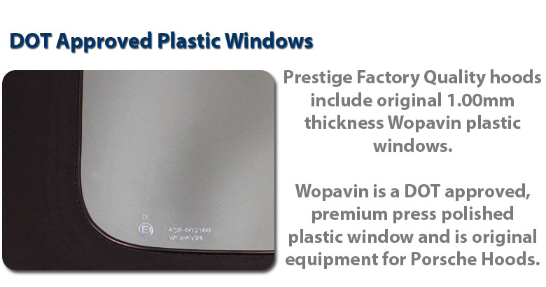 DOT Approved Wopavin Plastic Window