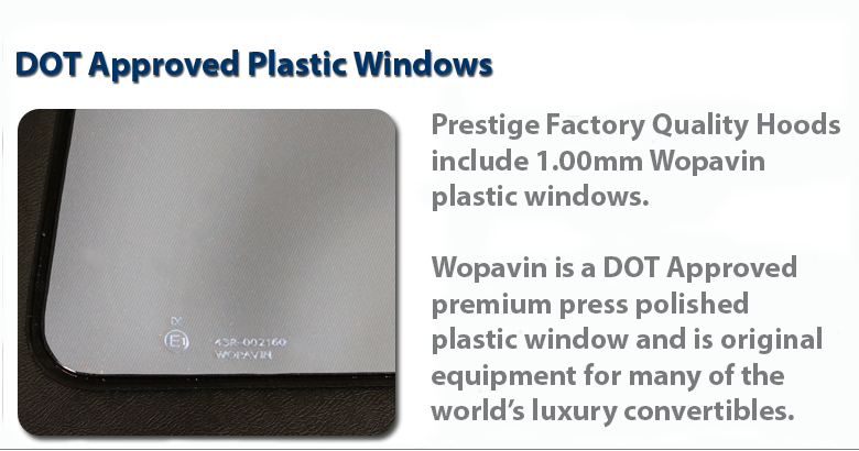 DOT Approved Plastic Windows