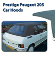 Prestige Peugeot 205 Car Hoods