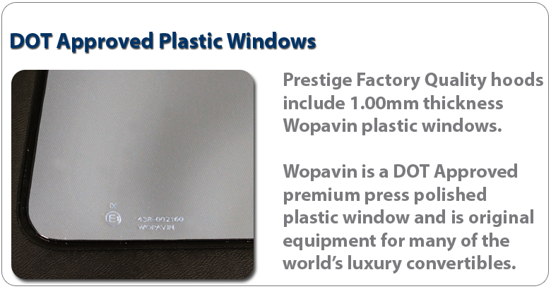 DOT Approved Plastic Windows