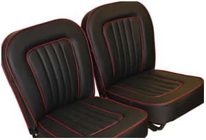 MGA 1956-1962 Roadster Competition Deluxe Classic Vinyl Seat Covers - Prestige Autotrim Products Ltd
