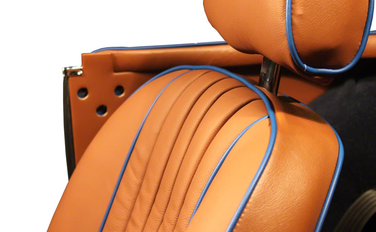MGA 1956-1962 Roadster Competition Deluxe Vinyl and Leather Seat Covers - Prestige Autotrim Products Ltd
