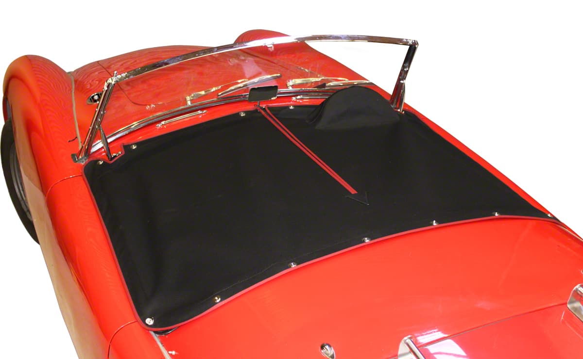 MGA 1956-1962 Aftermarket Vinyl and Fabric Mohair Short Tonneau Covers - Prestige Autotrim Products Ltd