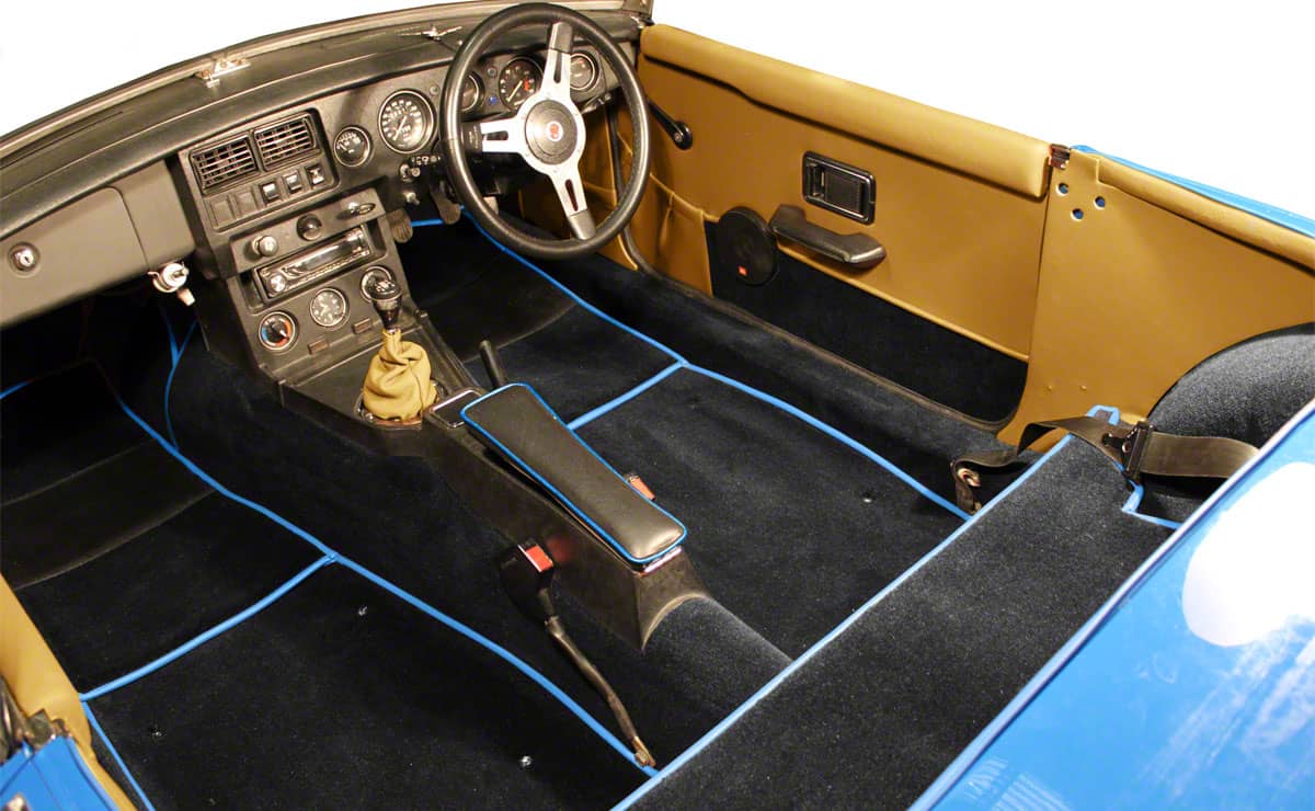 MGB & GT 1962-1980 Classic Standard Interior Carpet Sets - Prestige Autotrim Products Ltd