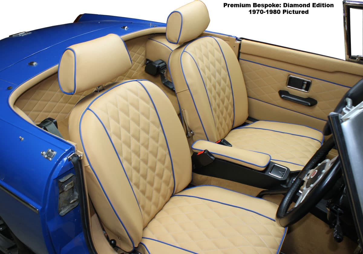 MGB GT 1965-1980 Trim Panel Kits, Carpet Sets, Seat Covers - Prestige Autotrim Products Ltd