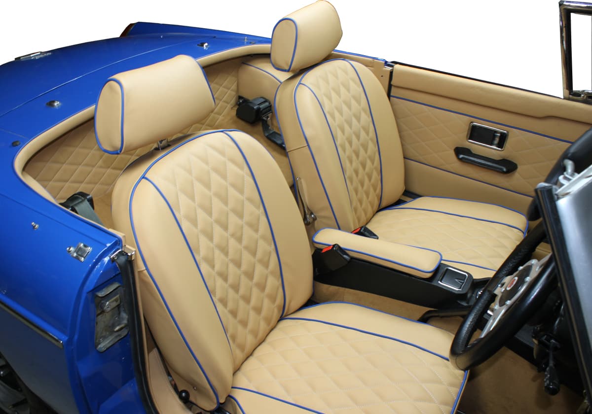 MGB Roadster Vinyl and Leather Interior Trim Packages 1970-1980 - Prestige Autotrim Products Ltd