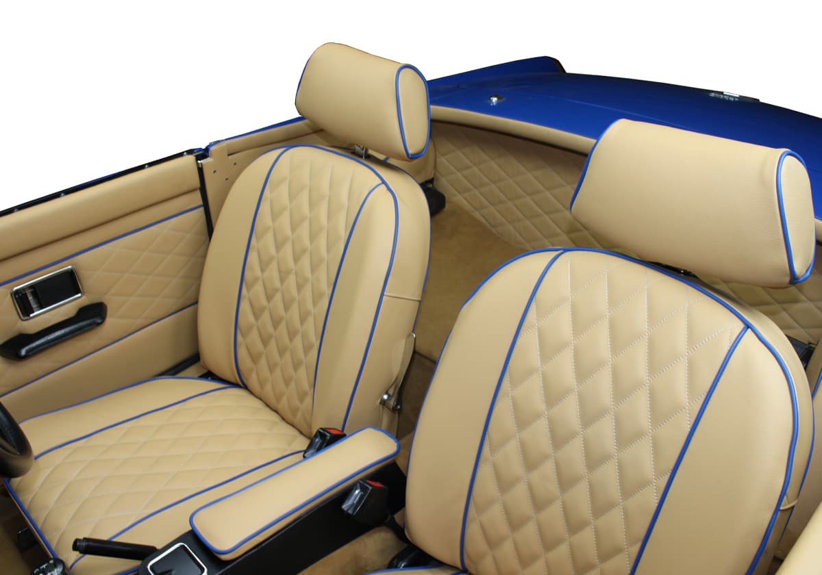 MGB Roadster Vinyl and Leather Seat Covers 1970-1980 - Prestige Autotrim Products Ltd