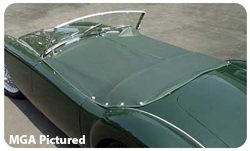 Triumph TR Tonneau Covers and Top Boots 1955-1981