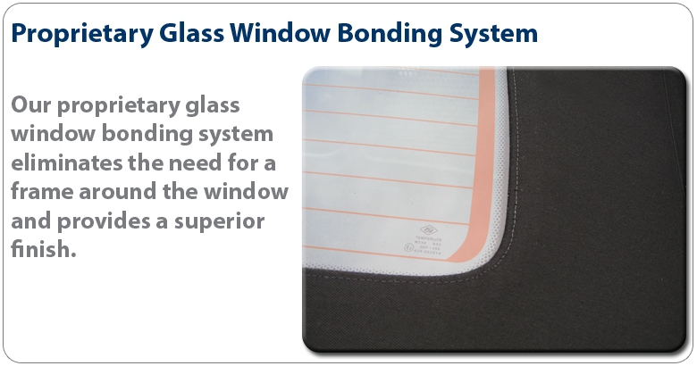 Proprietary Glass Window Binding System