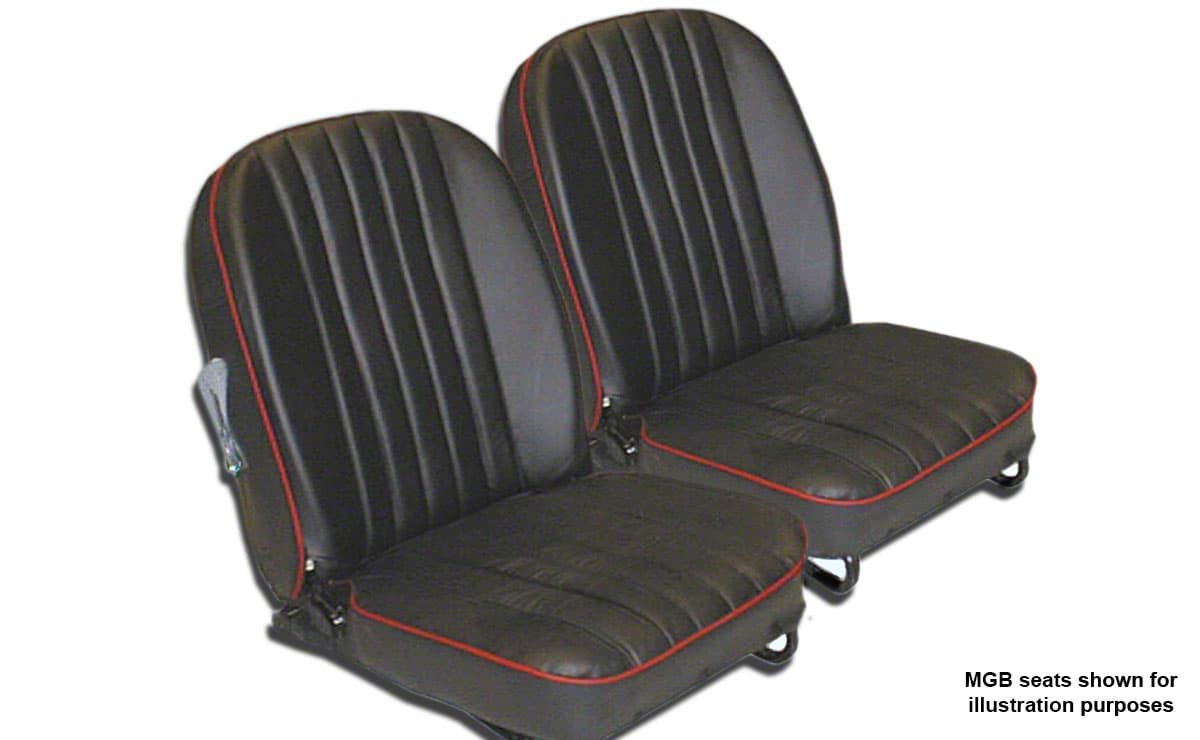 MGA 1956-1962 Roadster Standard Vinyl and Leather Seat Covers - Prestige Autotrim Products Ltd