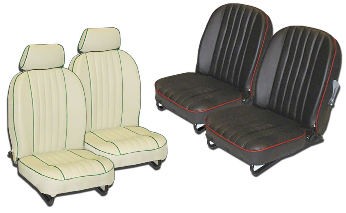 MGB & GT 1962-1980 Enhanced OE Vinyl and Leather Seat Covers - Prestige Autotrim Products Ltd