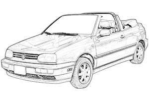 VW Golf Cabrio Soft Tops - Prestige Autotrim Products Ltd